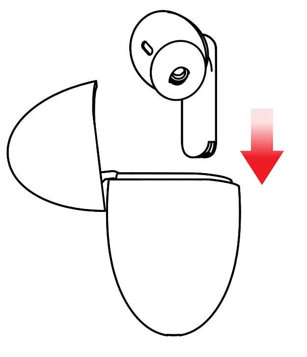 aiwa Prodigy Clear TWS Earphones with Charging Case - case