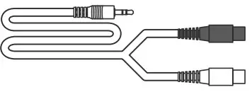 INSIGNIA NS-WHP314 2.4 GHz Digital Wireless Stereo Headphones - adapter cable