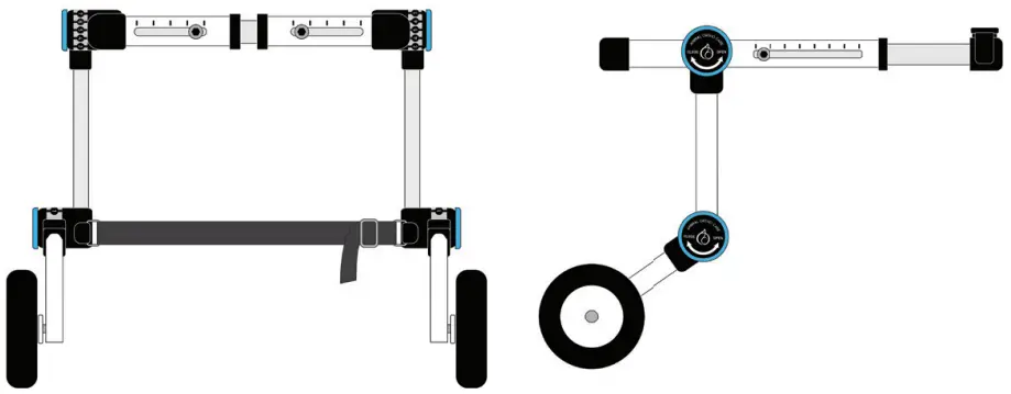 Animal Ortho Care Haute Wheels Dog Wheelchair - Large