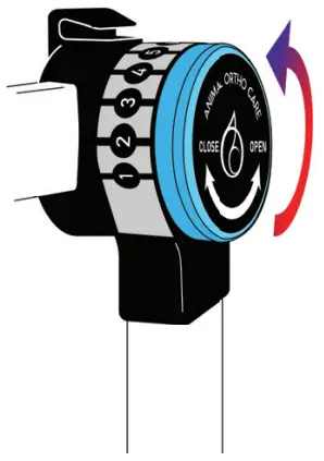 Animal Ortho Care Haute Wheels Dog Wheelchair - adjustment knobs