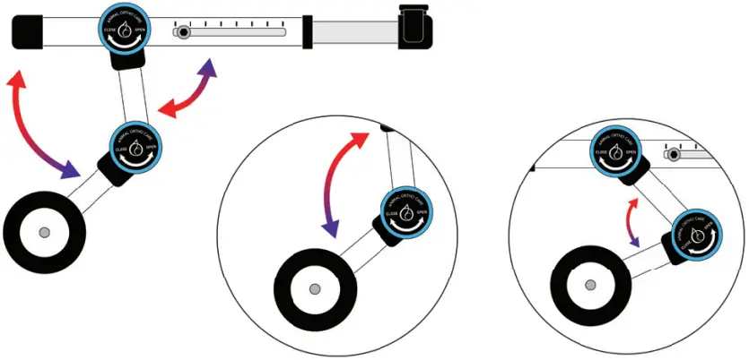 Animal Ortho Care Haute Wheels Dog Wheelchair - either be vertical