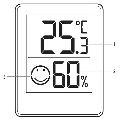 Sygonix 2633526 Thermo Hygrometer User Manual - Product overview