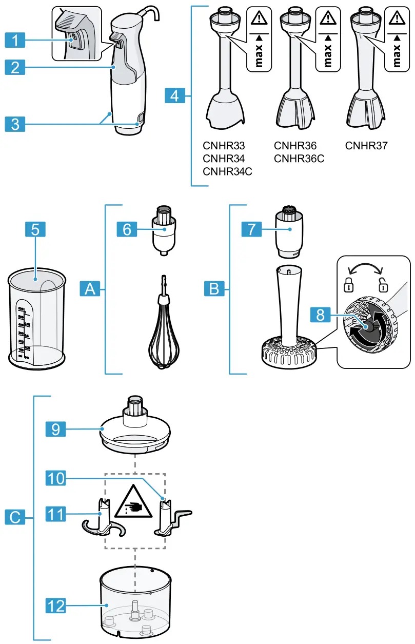 BOSCH MSM4W Hand Held Blender - fig
