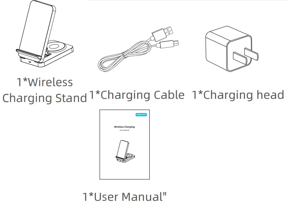 DEBARK M12 Wireless Charging - Package Contents