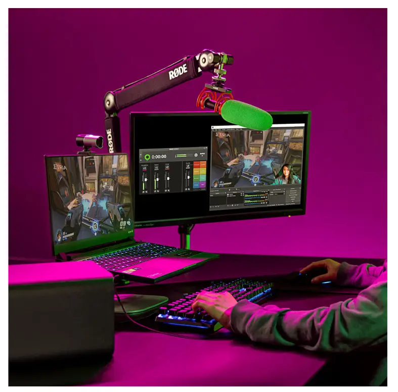 RODE VideoMic NTG Analog-USB Camera-Mount Shotgun Microphone -RØDE Connect