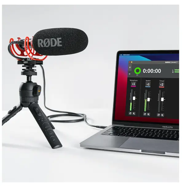 RODE VideoMic NTG Analog-USB Camera-Mount Shotgun Microphone - RØDE Connect