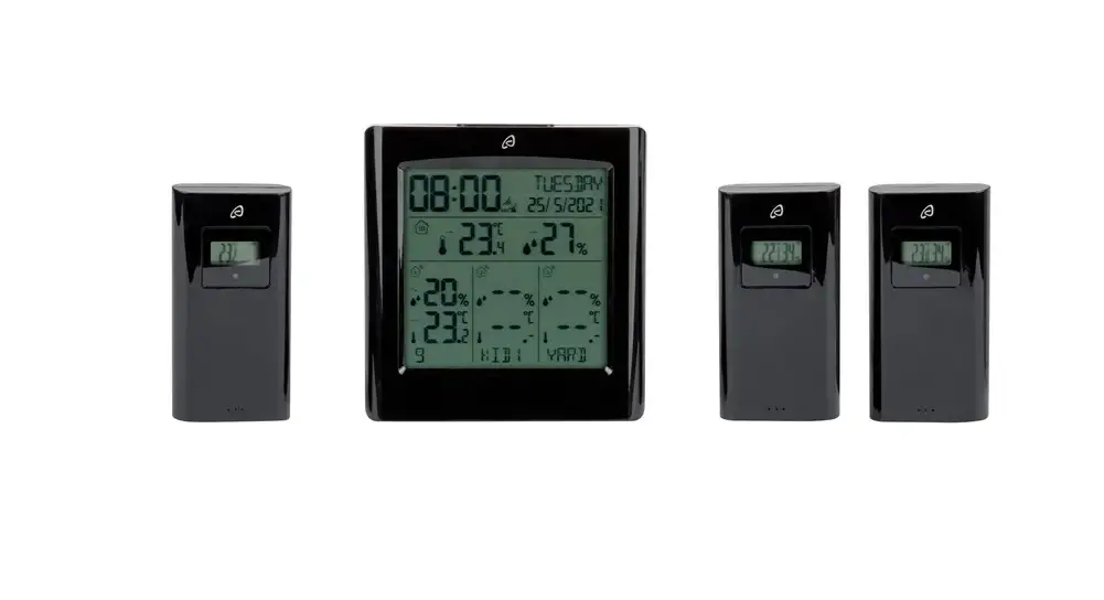 Digimax 9308 Radio Controlled Weather Station With 3 Outdoor Sensor Instruction Manual