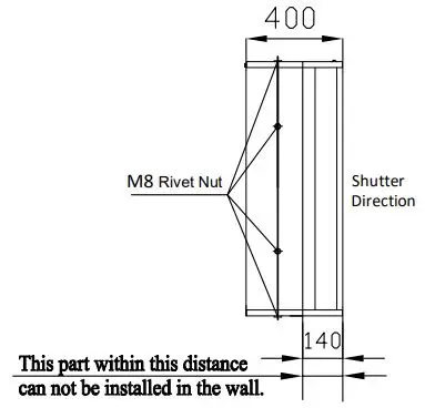 iwata TORNADO EXF-32T Propeller Fan User Manual - INSTALLATION
