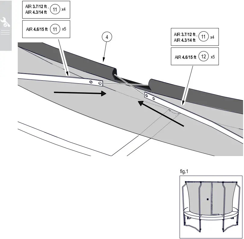 ACON Premium Trampoline Enclosure - Spring Pad