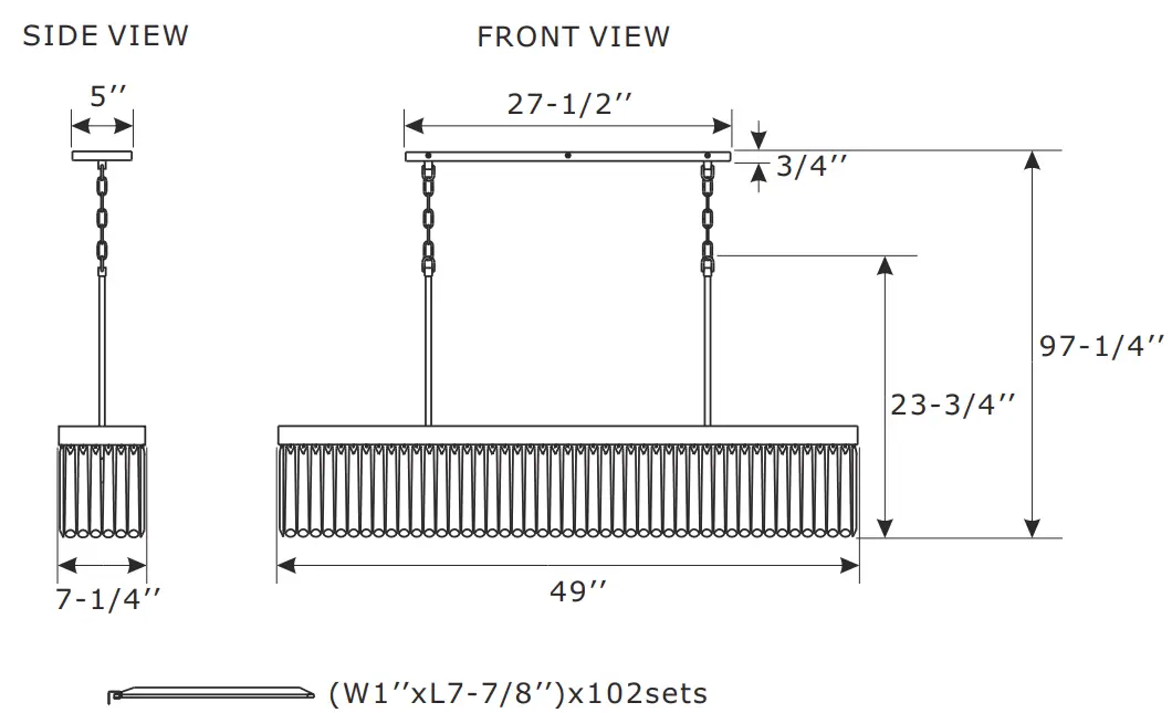 CRYSTORAMA EMO-5407-BF Emory 6-Light Black Forged Chandelier-fig-5