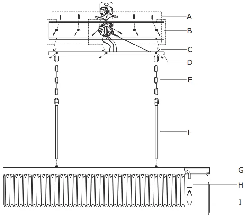 CRYSTORAMA EMO-5407-BF Emory 6-Light Black Forged Chandelier-fig-6