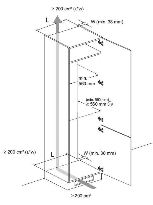 Electrolux LNG7TE18S 700 Built-in Fridge 2