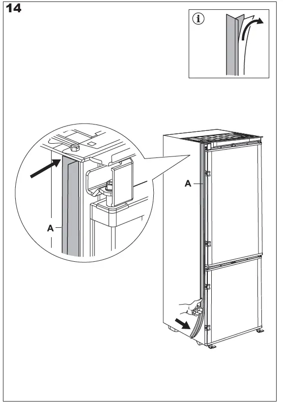 Electrolux LNG7TE18S 700 Built-in Fridge 24