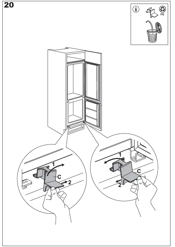 Electrolux LNG7TE18S 700 Built-in Fridge 29