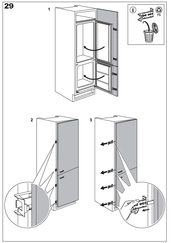 Electrolux LNG7TE18S 700 Built-in Fridge 39