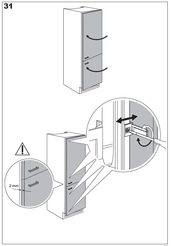 Electrolux LNG7TE18S 700 Built-in Fridge 41