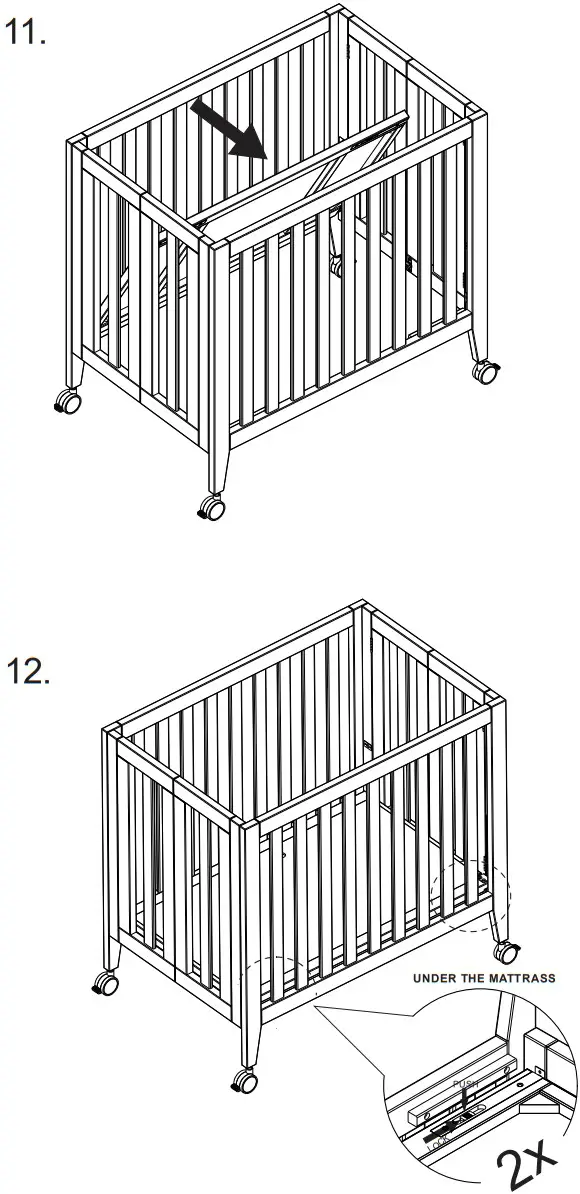 Williams Sonoma Inc 04 000052 12 Flynn Mini Foldable Crib - Assembly 6
