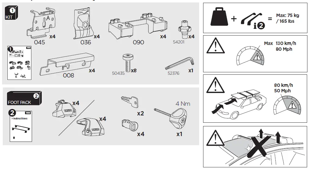 THULE-186111-Flush-Rail-Kit-1