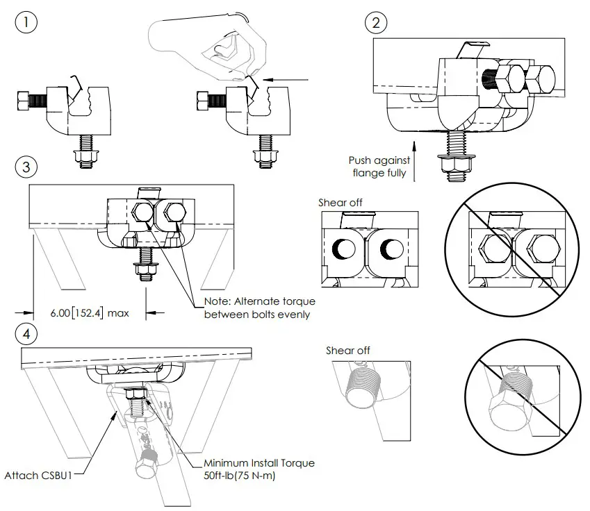 nVent CSBS1 Single Side Flange Attachments - fig 2