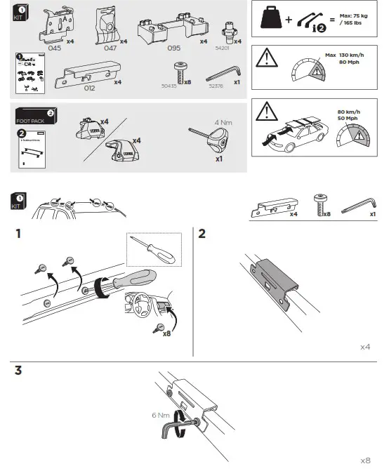 THULE 186130 Fitting Kit