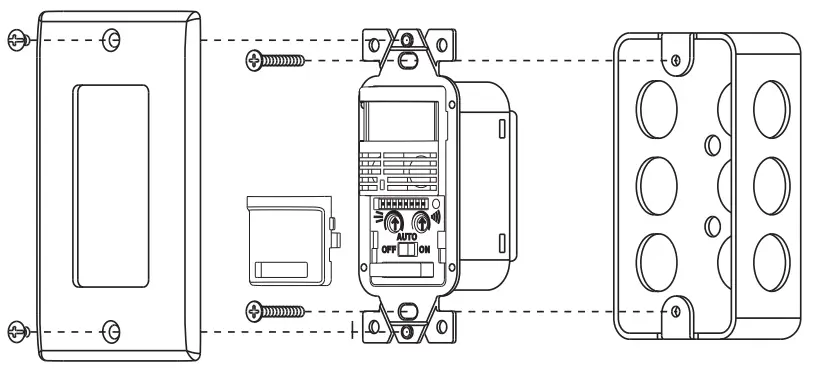 INTERMATIC IOS DOV DTD WH Dual Technology 0 10 V Dimming Occupancy Sensor - Diagram 1