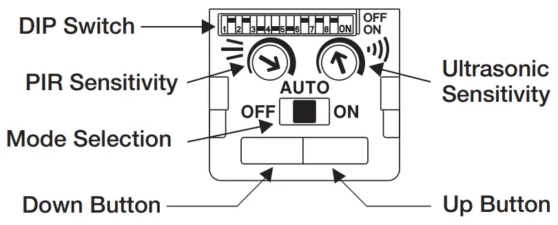 INTERMATIC IOS DOV DTD WH Dual Technology 0 10 V Dimming Occupancy Sensor - SELECTION