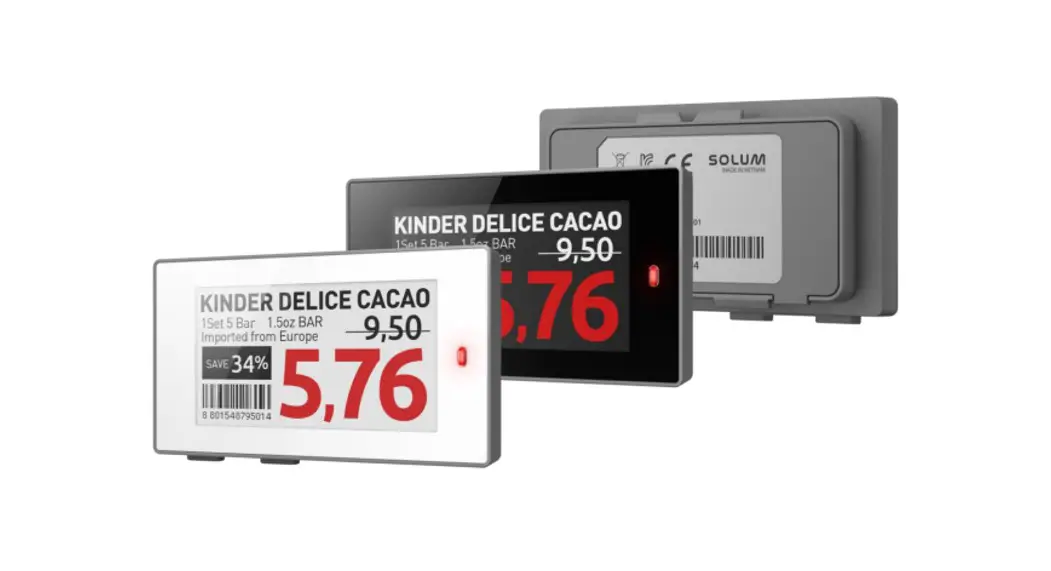 Solum El035f3wra Newton Electronic Shelf Labels User Manual