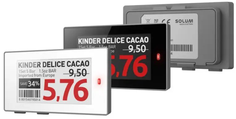 SOLUM EL035F3WRA Newton Electronic Shelf Labels