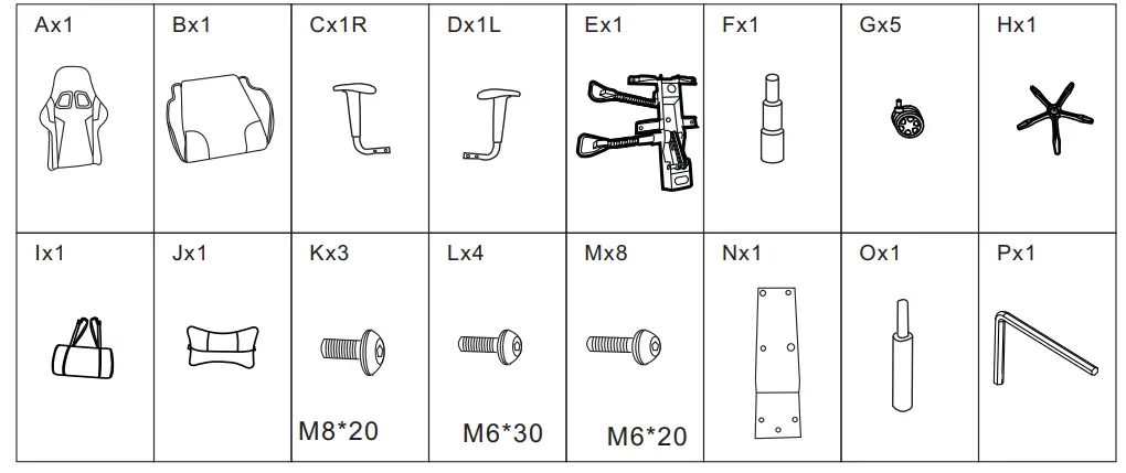 MERKLOOS Insma IS-GC2 Gaming Racing Chair 1