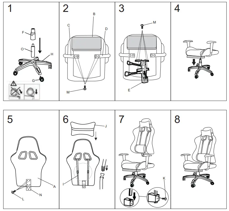 MERKLOOS Insma IS-GC2 Gaming Racing Chair 2