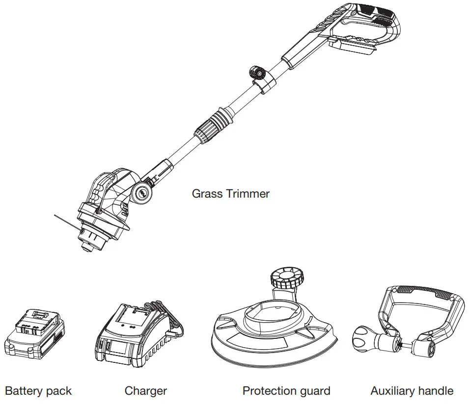 HAWKSMOOR 95074 18V Cordless Grass Trimmer - THE BOX