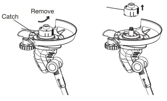 HAWKSMOOR 95074 18V Cordless Grass Trimmer - head angle2