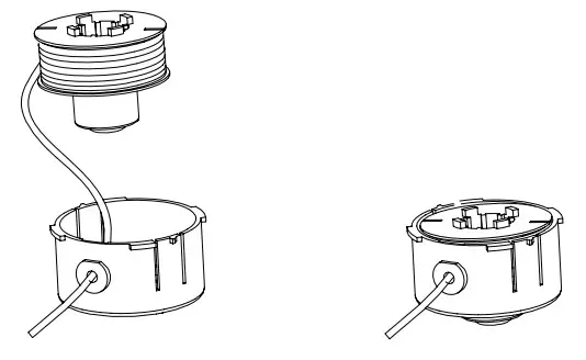 HAWKSMOOR 95074 18V Cordless Grass Trimmer - head angle4