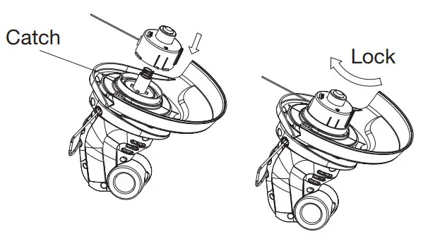 HAWKSMOOR 95074 18V Cordless Grass Trimmer - head angle5