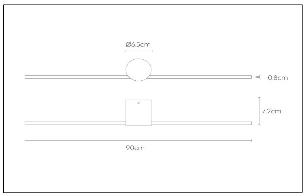 LUCiDE 12201 Mizar Bathroom Wall Light - MIZAR