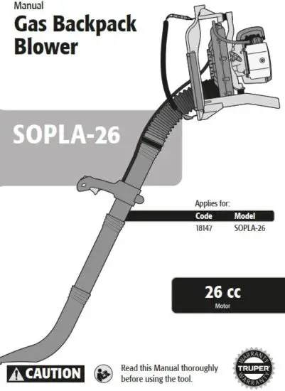 TRUPER SOPLA-26 22cc Motor Gas Backpack Blower.JPG