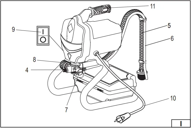 YATO YT-82560 Airless Paint Sprayer I-b