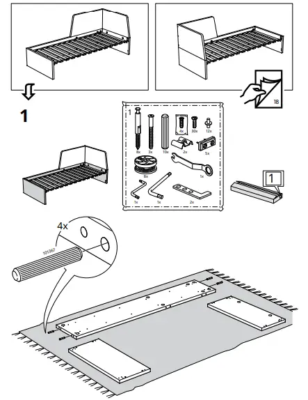 IKEA-794.279.43-FLEKKE-Day-Bed-Frame-fig-4