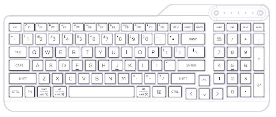 hp TPA-S001K Wireless Keyboard and Wireless Dongle