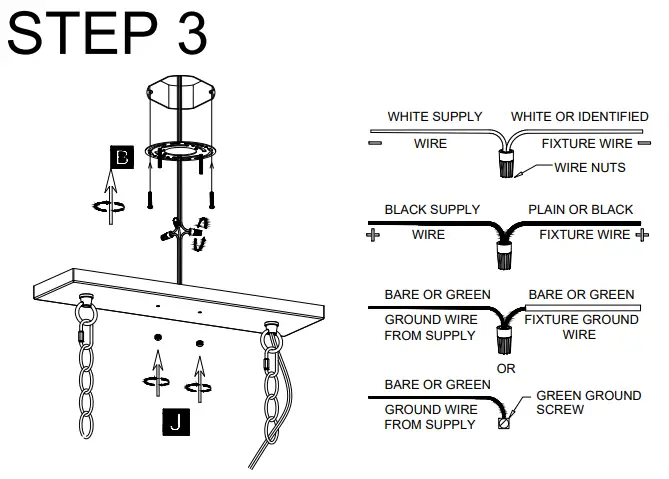 ACROMA 7306AZ 6-Light Kitchen Island Linear Pendant - HARDWARE INCLUDED3