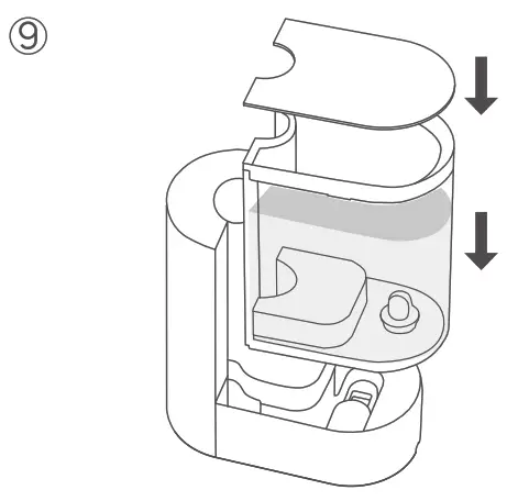 DREO HHM003 Cool and Warm Mist Humidifier - top cover.
