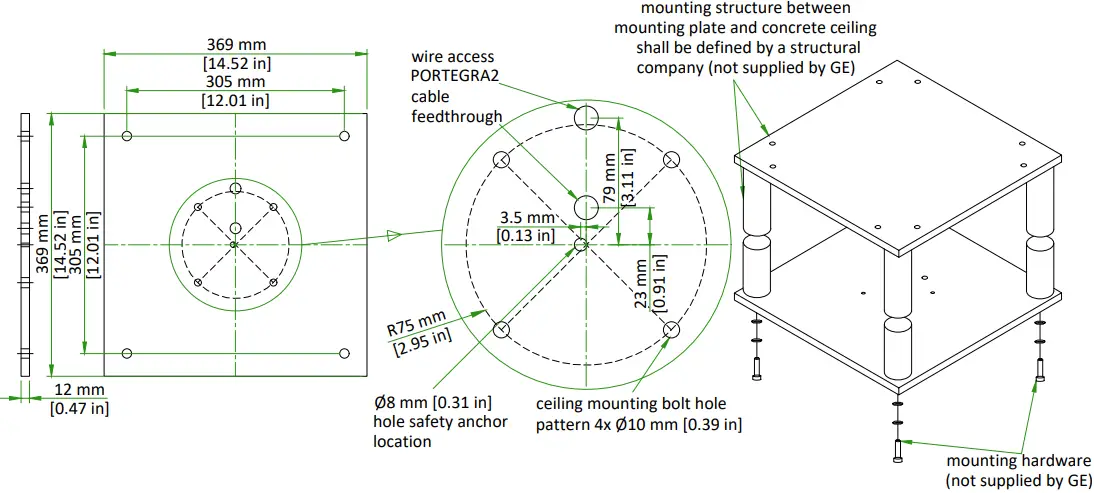 CUSTOMER/CONTRACTOR SUPPLIED MOUNTING PLATE
