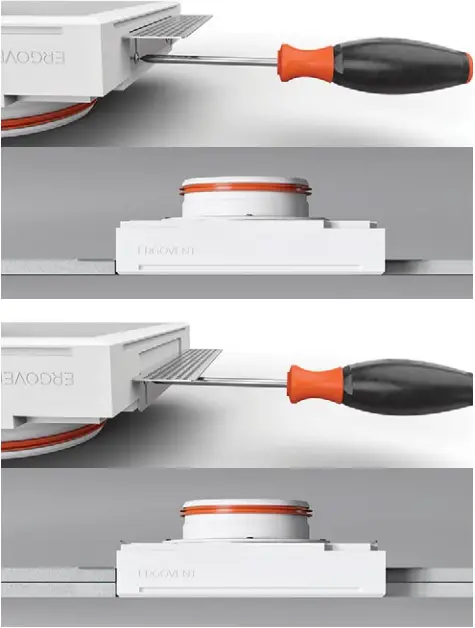 ERGOVENT KVADRO-100 Frameless Square Ventilation Valve A1