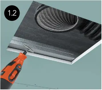 ERGOVENT KVADRO-100 Frameless Square Ventilation Valve B1.2