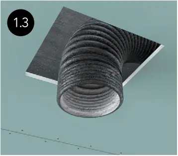 ERGOVENT KVADRO-100 Frameless Square Ventilation Valve B1.2