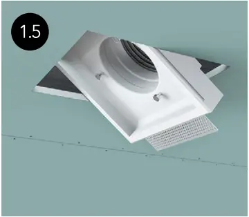 ERGOVENT KVADRO-100 Frameless Square Ventilation Valve B1.5