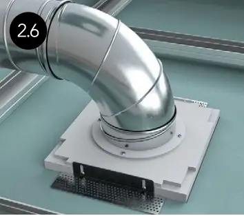 ERGOVENT KVADRO-100 Frameless Square Ventilation Valve C02.6