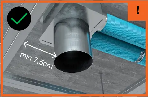 ERGOVENT KVADRO-100 Frameless Square Ventilation Valve D0d