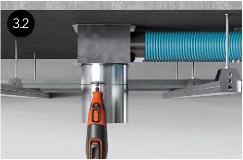 ERGOVENT KVADRO-100 Frameless Square Ventilation Valve D3.2