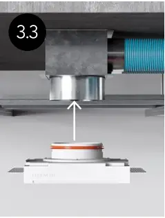 ERGOVENT KVADRO-100 Frameless Square Ventilation Valve D3.3